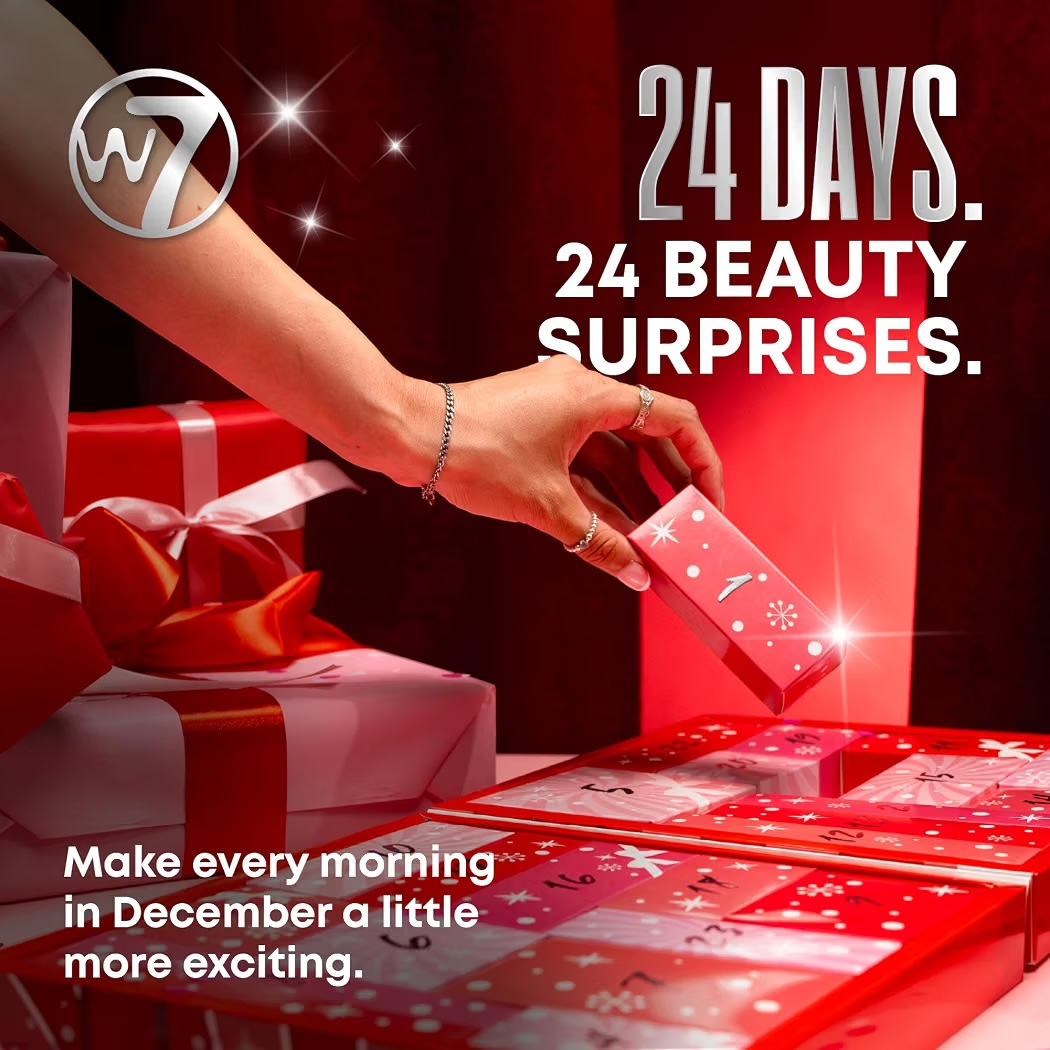 NAVIDAD: Calendario de Adviento W7 Beauty Blast 24 Days