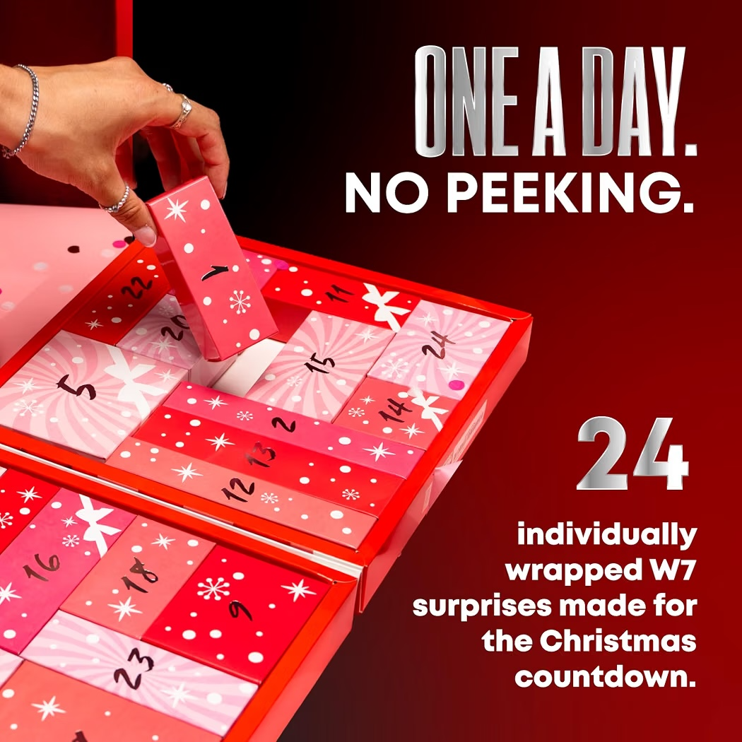 NAVIDAD: Calendario de Adviento W7 Beauty Blast 24 Days
