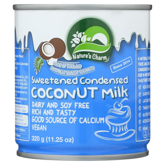 Leche de Coco Condensada Nature’s Charm Sweetened Condensed Coconut Milk 320g
