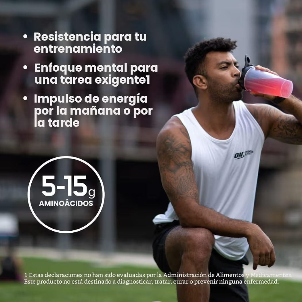 Polvo Energético Preentreno Optimum Nutrition Essential Amin.O. Energy Blueberry Lemonade 270g