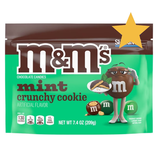 M&M’s Mint Crunchy Cookie Tamaño Grande 209g