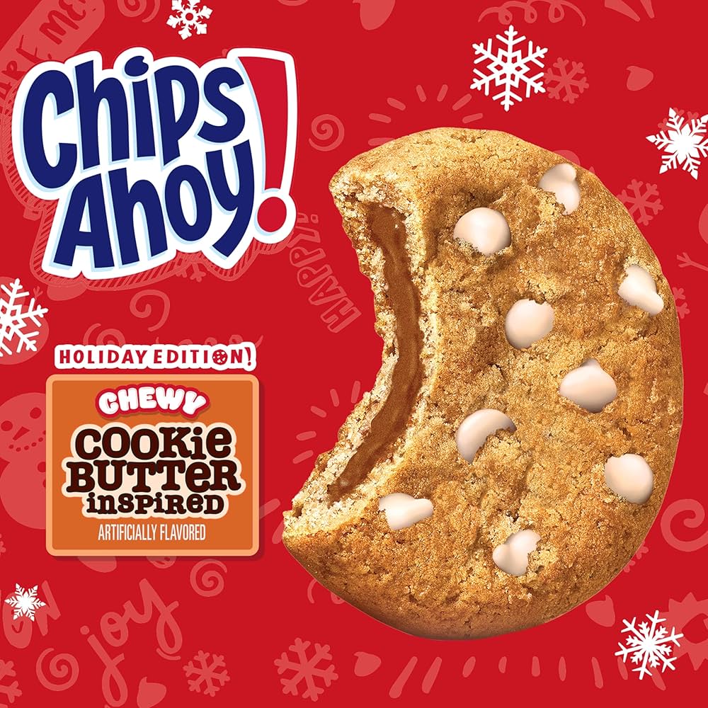 NAVIDAD: Galletas Chips Ahoy! Chewy Cookie Butter Inspired Tamaño Grande 281g