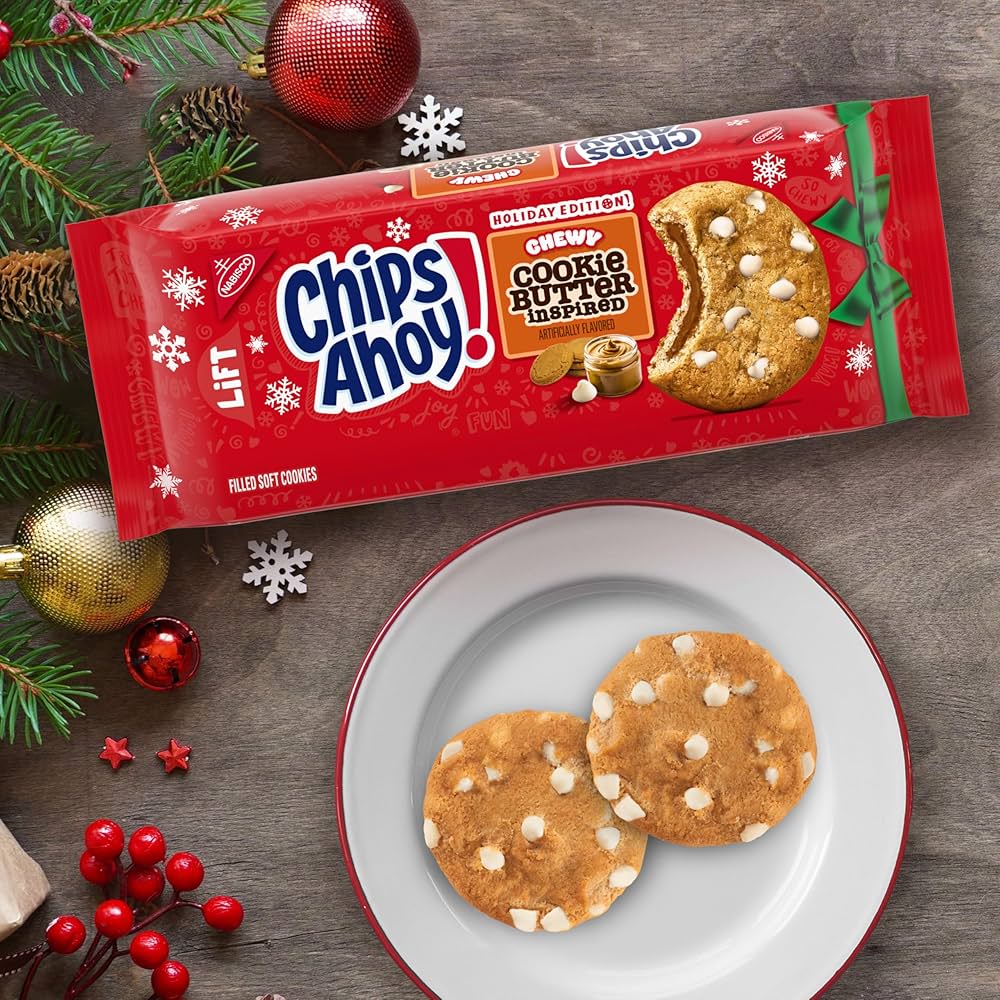 NAVIDAD: Galletas Chips Ahoy! Chewy Cookie Butter Inspired Tamaño Grande 281g