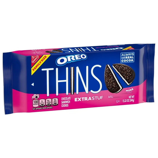 Oreo Thins Extra Stuf Tamaño Grande 349g