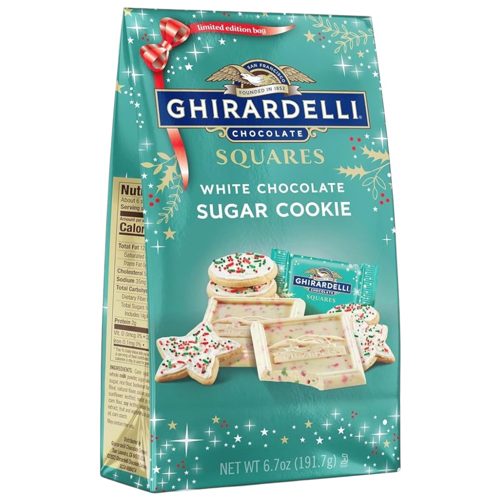 NAVIDAD: Chocolates Ghirardelli White Chocolate Sugar Cookie 191g