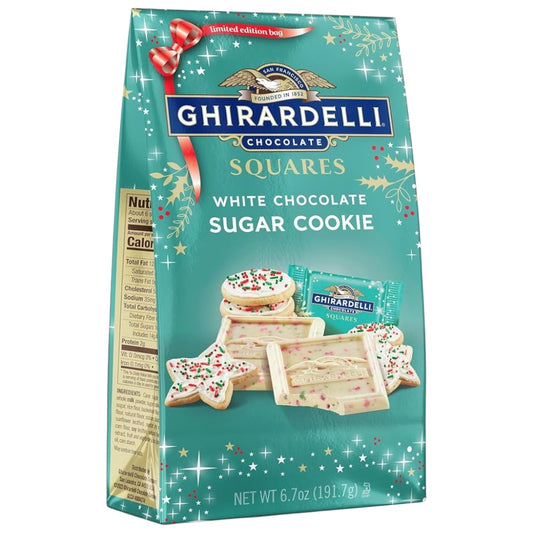 NAVIDAD: Chocolates Ghirardelli White Chocolate Sugar Cookie 191g