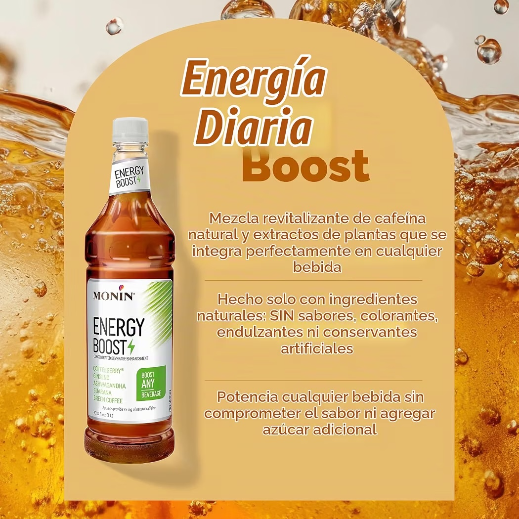 Bebida Concentrada Monin Energy Boost 1L