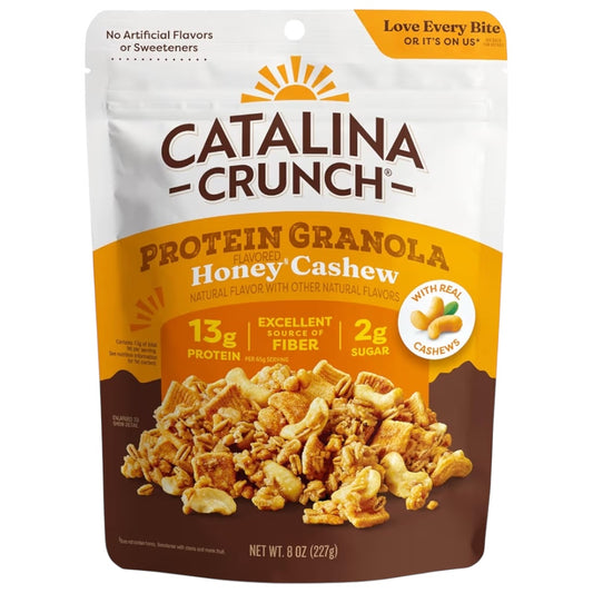Granola Proteica Catalina Crunch Miel & Marañones Honey Cashew Tamaño Grande 227g