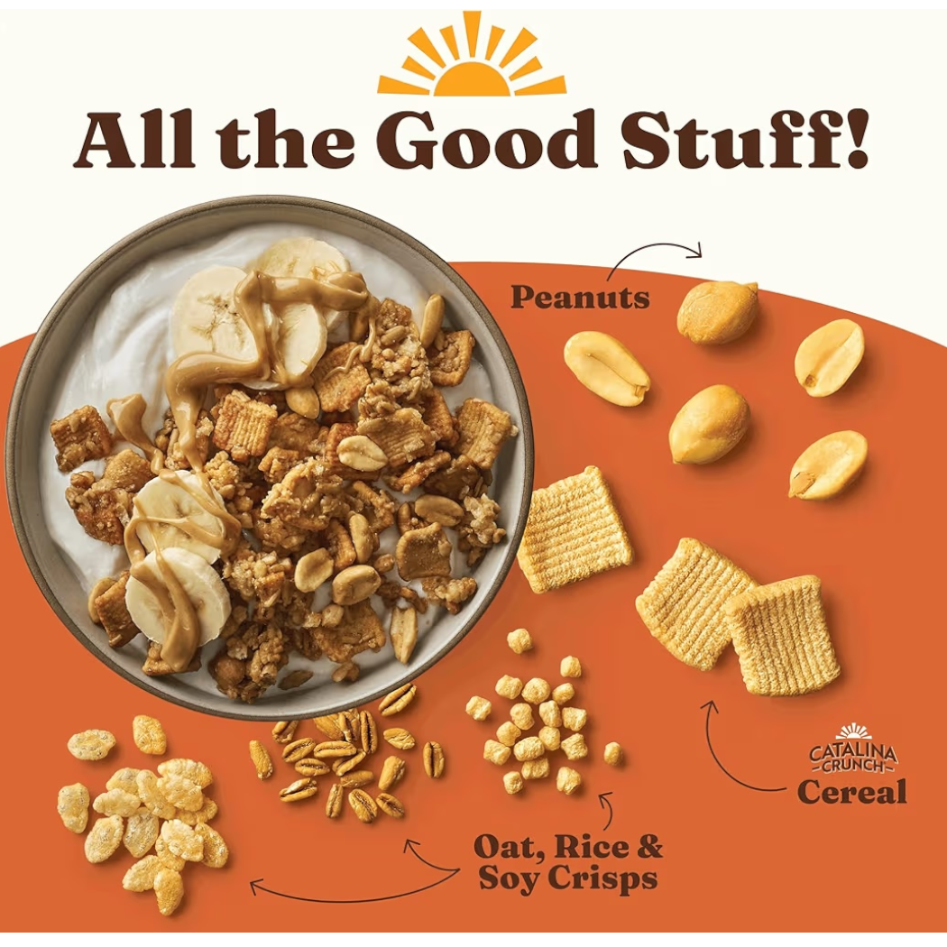 Granola Proteica Catalina Crunch Peanut Butter Tamaño Grande 227g