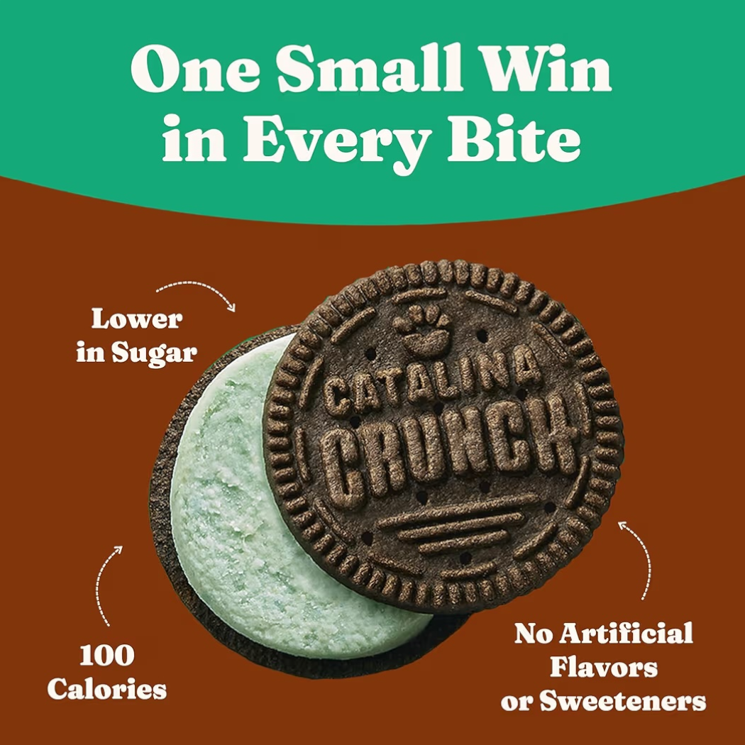 Galletas de Proteína Catalina Crunch Rellenas Chocolate & Menta x14 Unidades - 168g