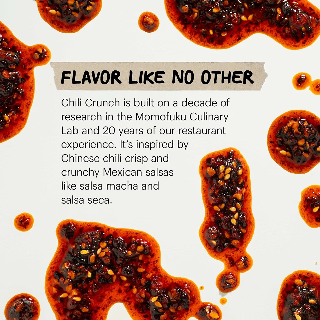 Condimento Aceite de Chile Momofuku Original Chili Crunch 155g