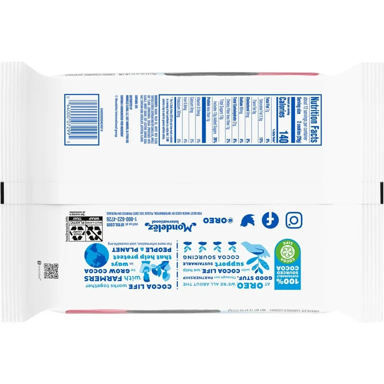 Oreo Double Stuf Libre de Gluten Tamaño Familiar 350g