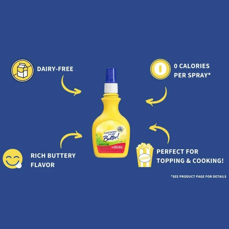 Spray Vegetal I Can’t Believe It’s Not Butter! Bajo en Grasa 226g