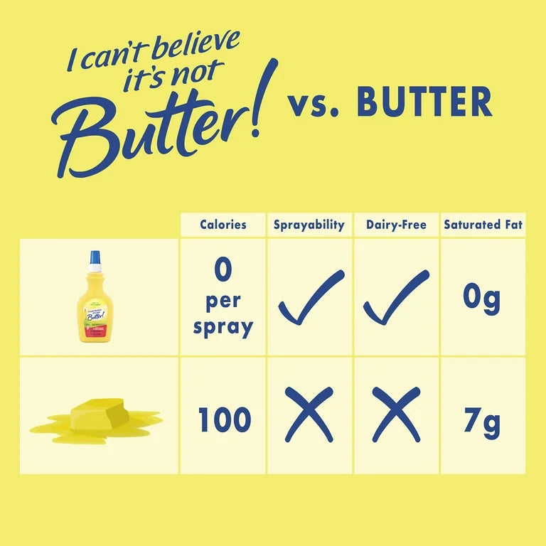 Spray Vegetal I Can’t Believe It’s Not Butter! Bajo en Grasa 226g