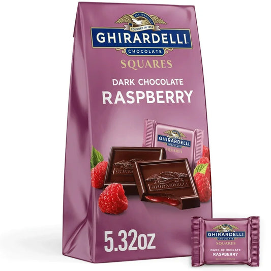 Chocolates Ghirardelli Squares Dark Chocolate Frambuesa 151g