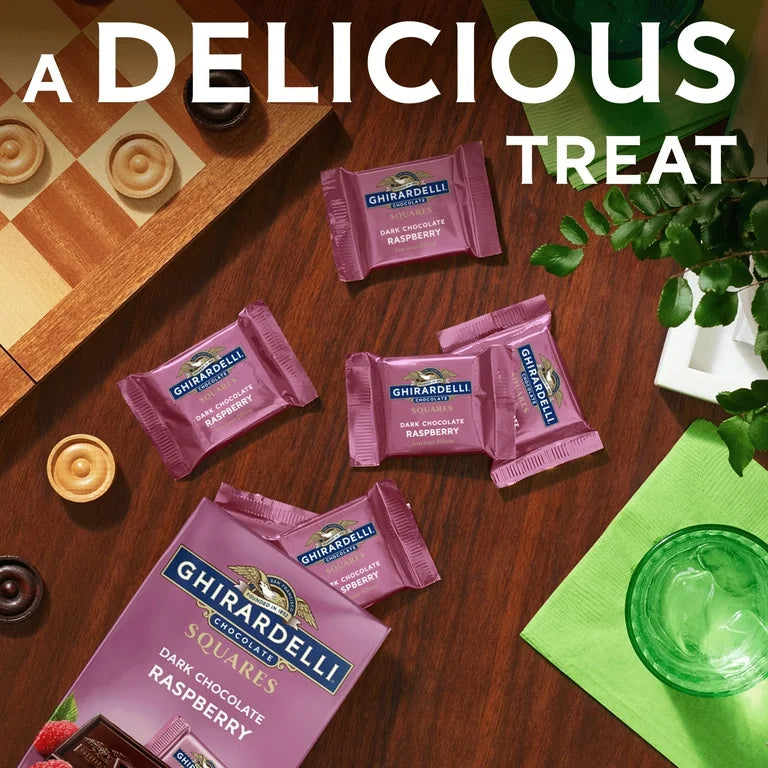 Chocolates Ghirardelli Squares Dark Chocolate Frambuesa 151g