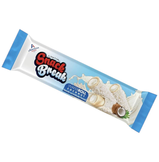 Galleta Wafer Coco Snack Break Cubierta y Rellena