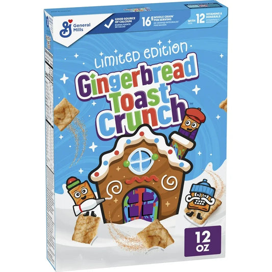 NAVIDAD: Cereal Gingerbread Toast Crunch Tamaño Grande 340g