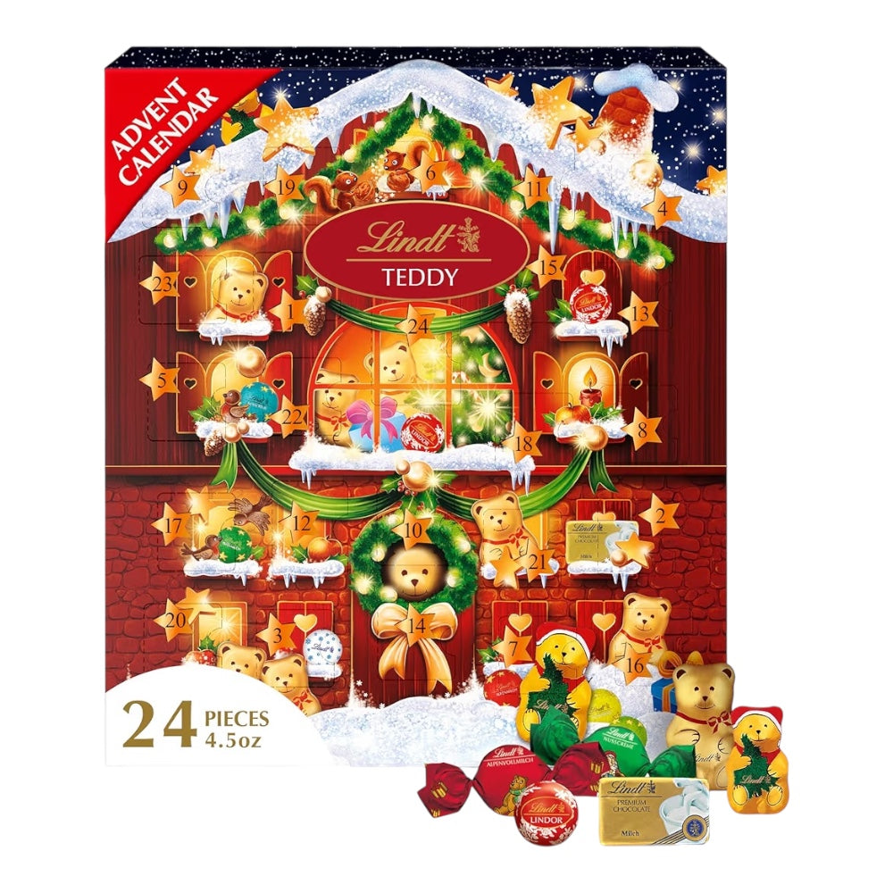 NAVIDAD: Calendario Adviento Lindt Teddy 127g