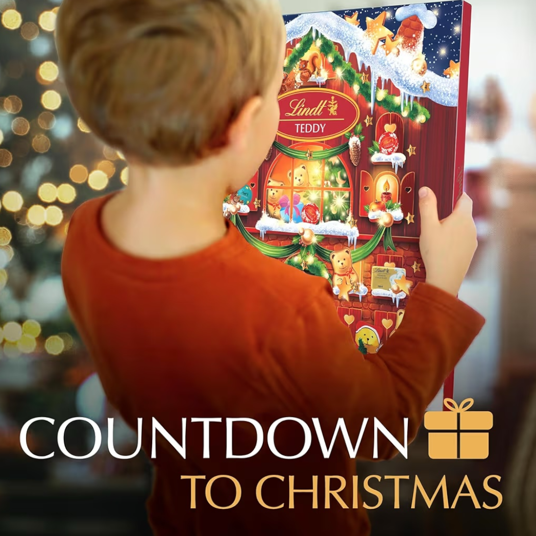 NAVIDAD: Calendario Adviento Lindt Teddy 127g