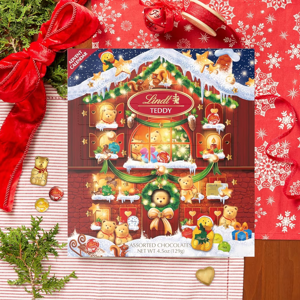 NAVIDAD: Calendario Adviento Lindt Teddy 127g