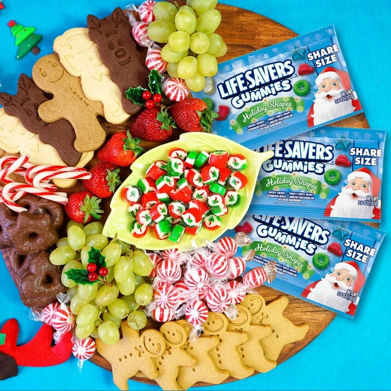NAVIDAD: Gomitas Life Savers Holiday Shapes 102g
