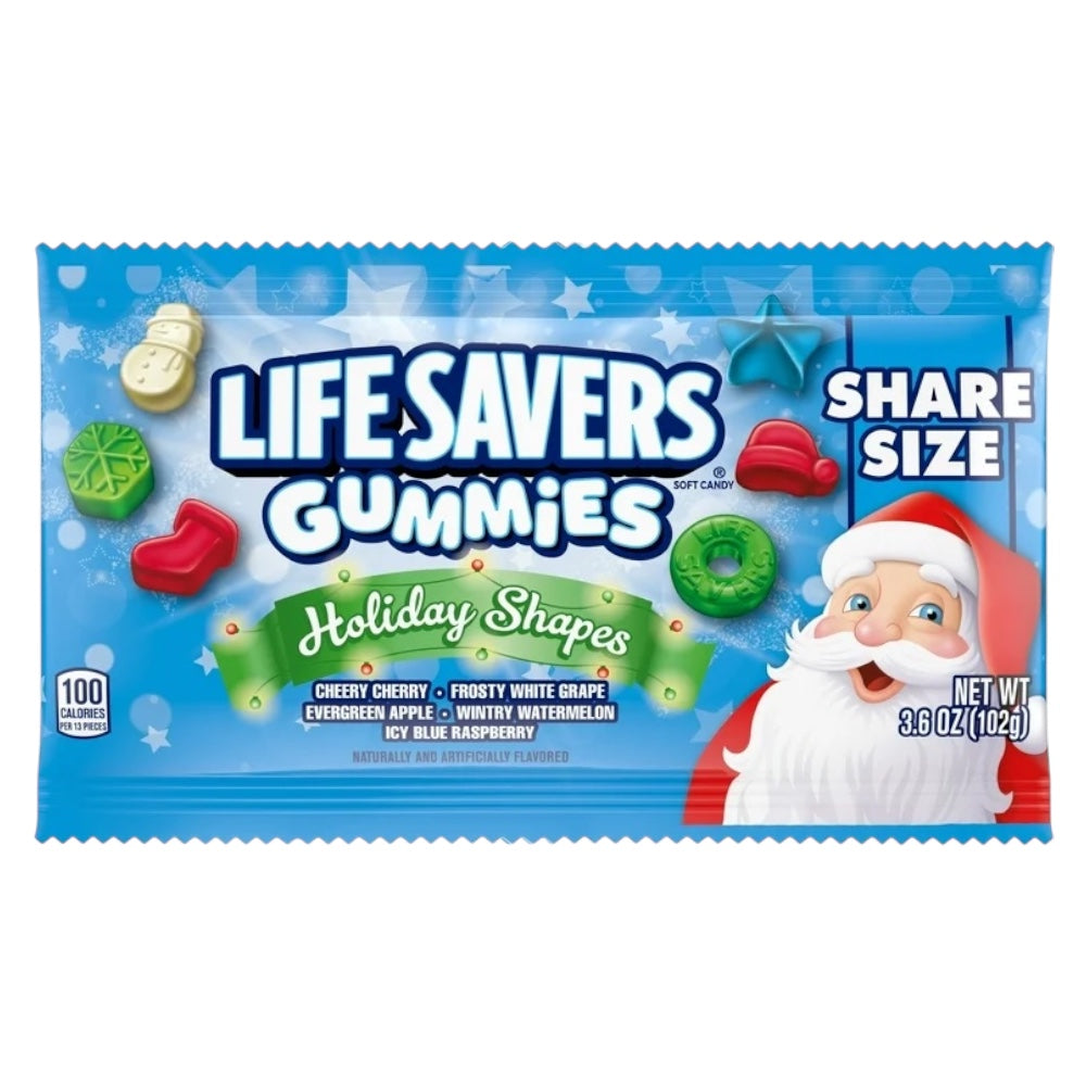 NAVIDAD: Gomitas Life Savers Holiday Shapes 102g