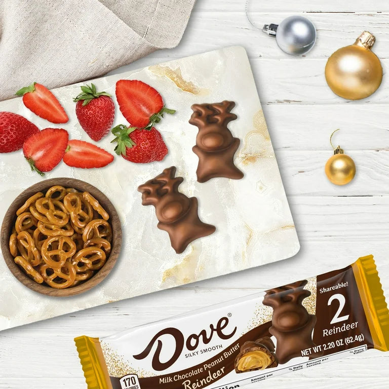 NAVIDAD: Chocolates Dove Peanut Butter Reindeer 62g