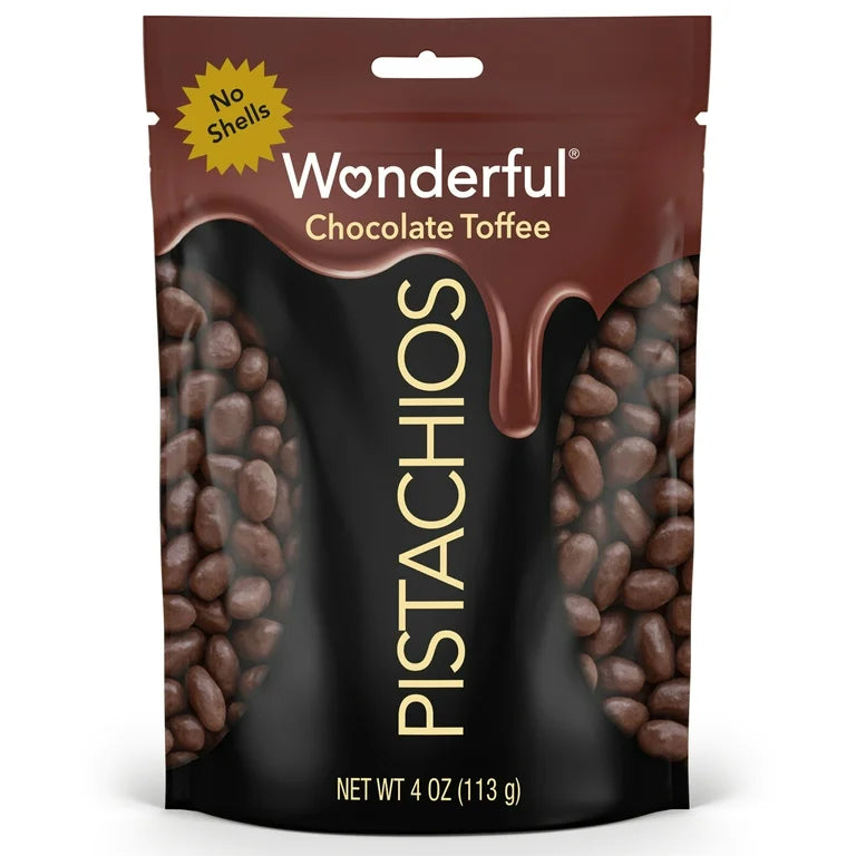 Pistachos Wonderful Chocolate Toffee No Shells 113g