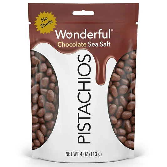 Pistachos Wonderful Chocolate Sea Salt No Shells 113g