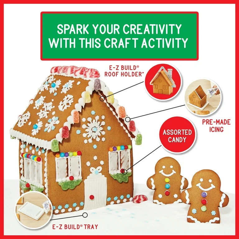 NAVIDAD: Cookie Kit Casa Navideña Gingerbead Tamaño Grande 974g