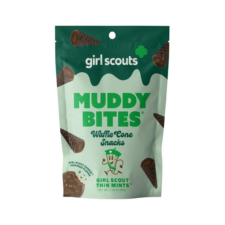 Mini Conos Rellenos Muddy Bites Chocolate Girlscouts Thin Mints 66g