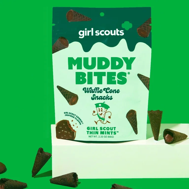 Mini Conos Rellenos Muddy Bites Chocolate Girlscouts Thin Mints 66g