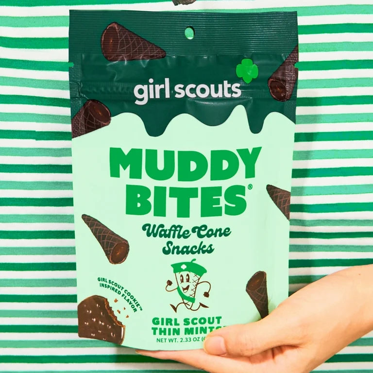 Mini Conos Rellenos Muddy Bites Chocolate Girlscouts Thin Mints 66g