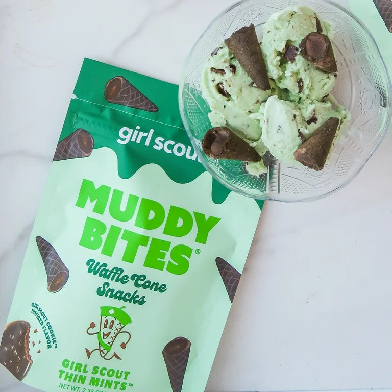 Mini Conos Rellenos Muddy Bites Chocolate Girlscouts Thin Mints 66g