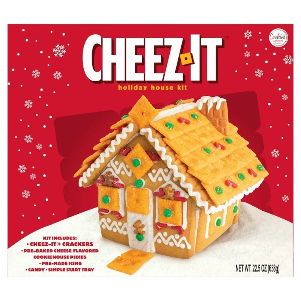 NAVIDAD: Cookie Kit Casa Navideña Cheez-It Queso Tamaño Grande 638g