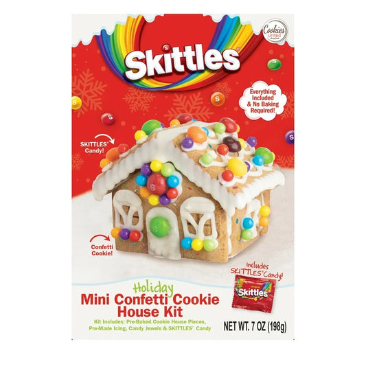 NAVIDAD: Cookie Kit Casa Navideña Skittles 198g