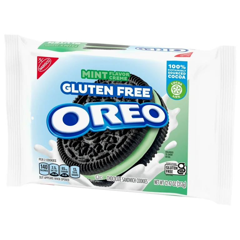 Oreo Menta Libre de Gluten Familiar 350g