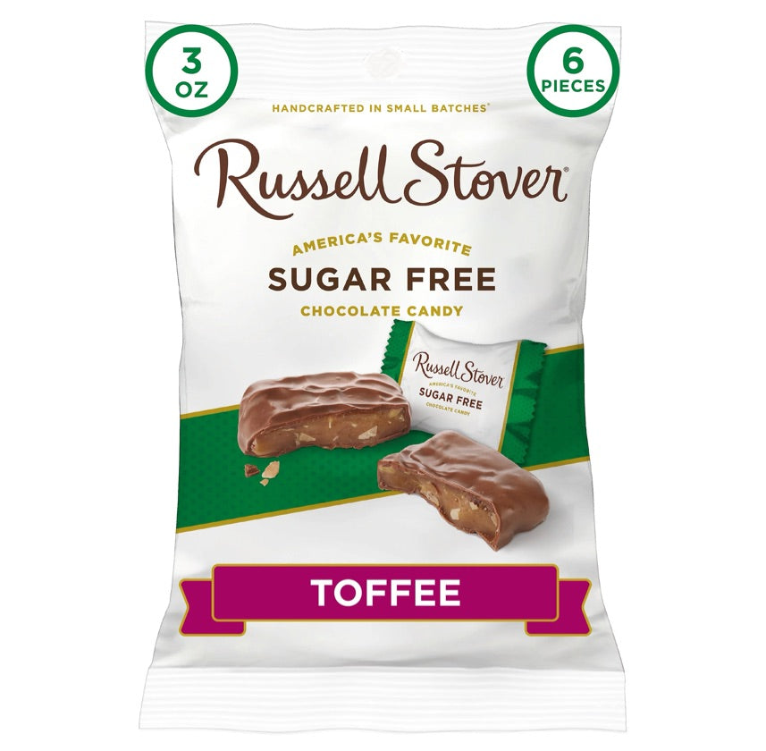 Chocolates Russell Toffee Sin Azúcar x6