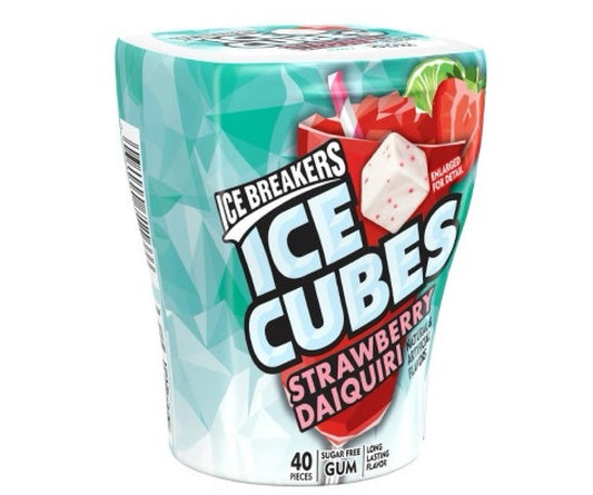 Chicles Ice Cubes Fresa Daiquiri Sin Azúcar x40