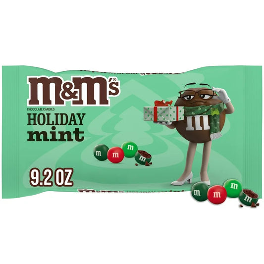 NAVIDAD: Chocolates Menta M&M’S Holiday Mint Tamaño Grande 260g