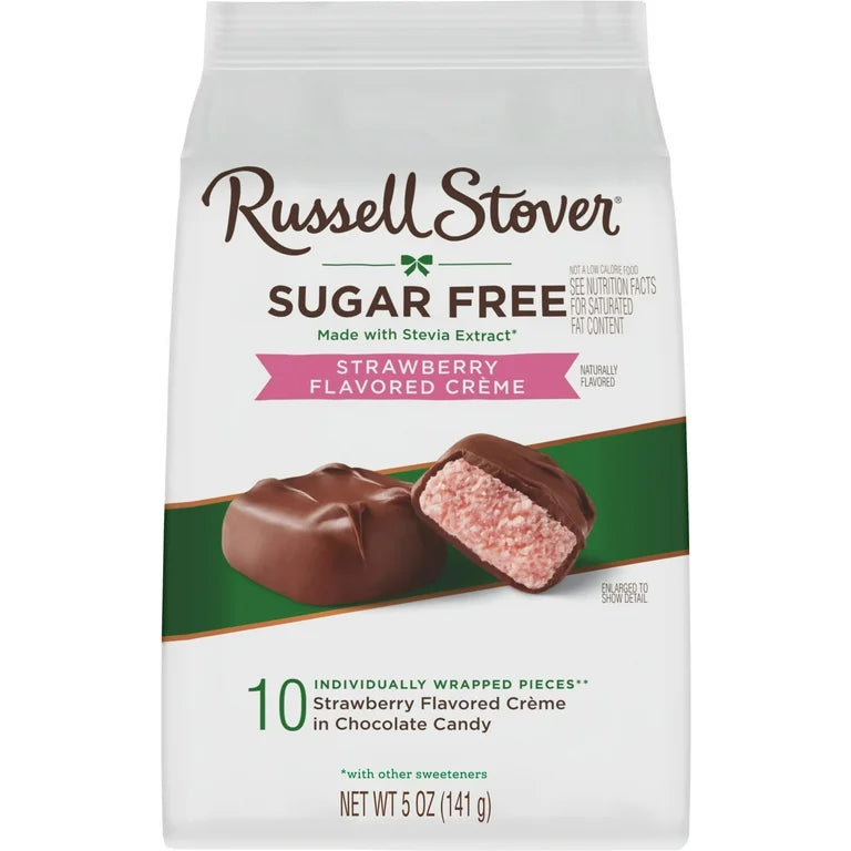 Caramelos Russell Strawberry Flavored Creme Chocolate 141g