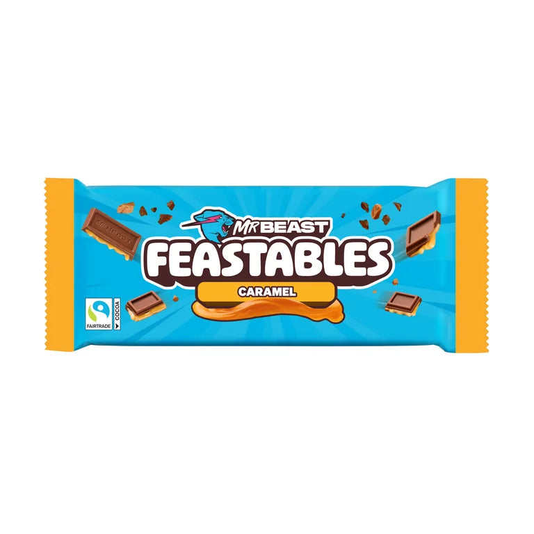 Chocolate Feastables Mr Beast Caramelo Tamaño Grande 60g