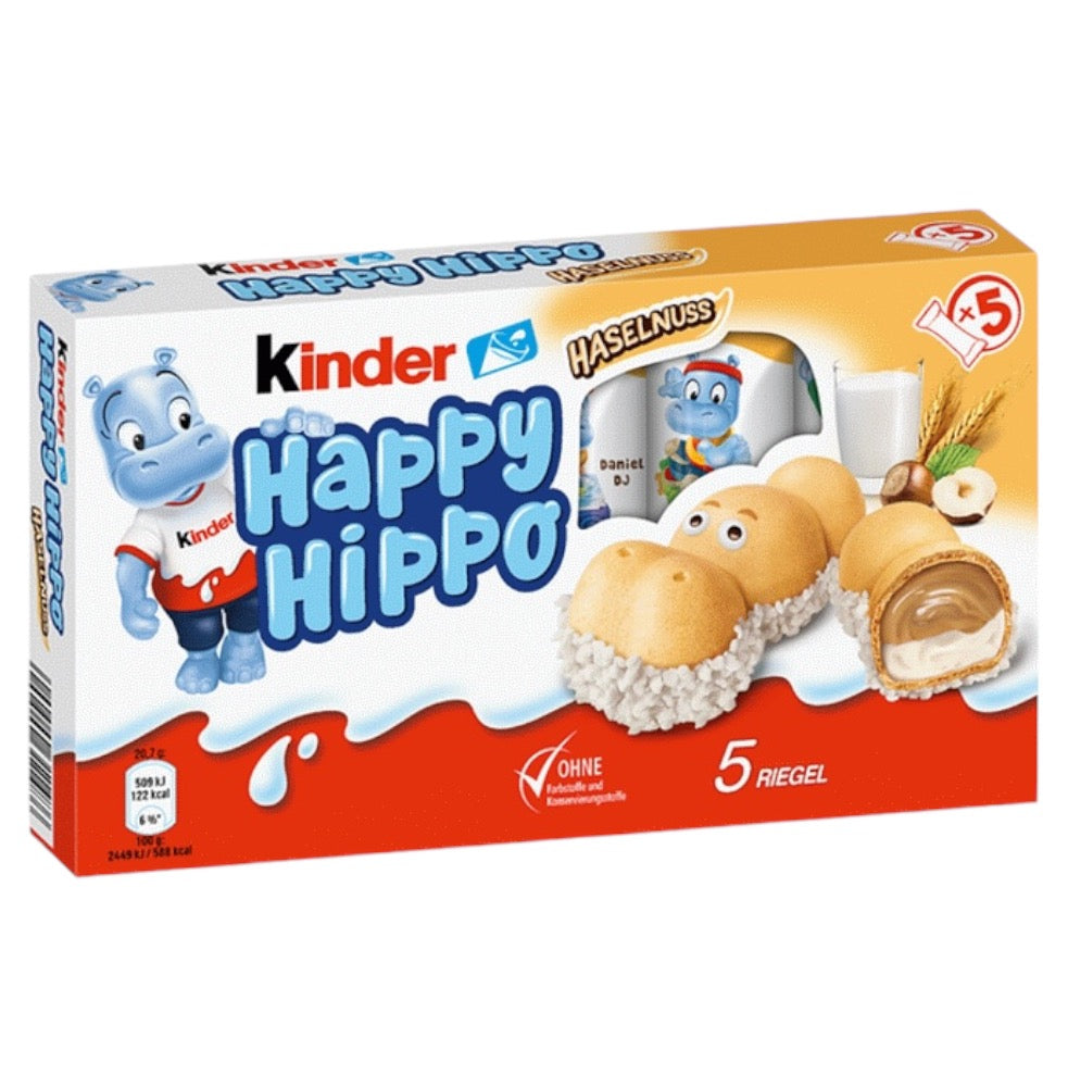 Kinder Happy Hippo Avellanas x5