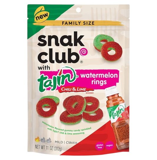 Gomitas Anillos de Sandía con Tajín Tamaño Familiar 312g