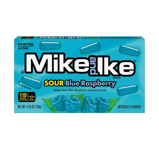 Mike and Ike Mega Sour Blue Raspberry 120g