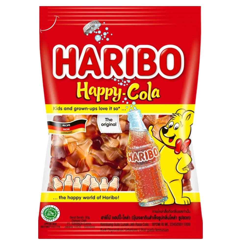 Gomitas Haribo Happy Cola Tamaño Familiar 142g