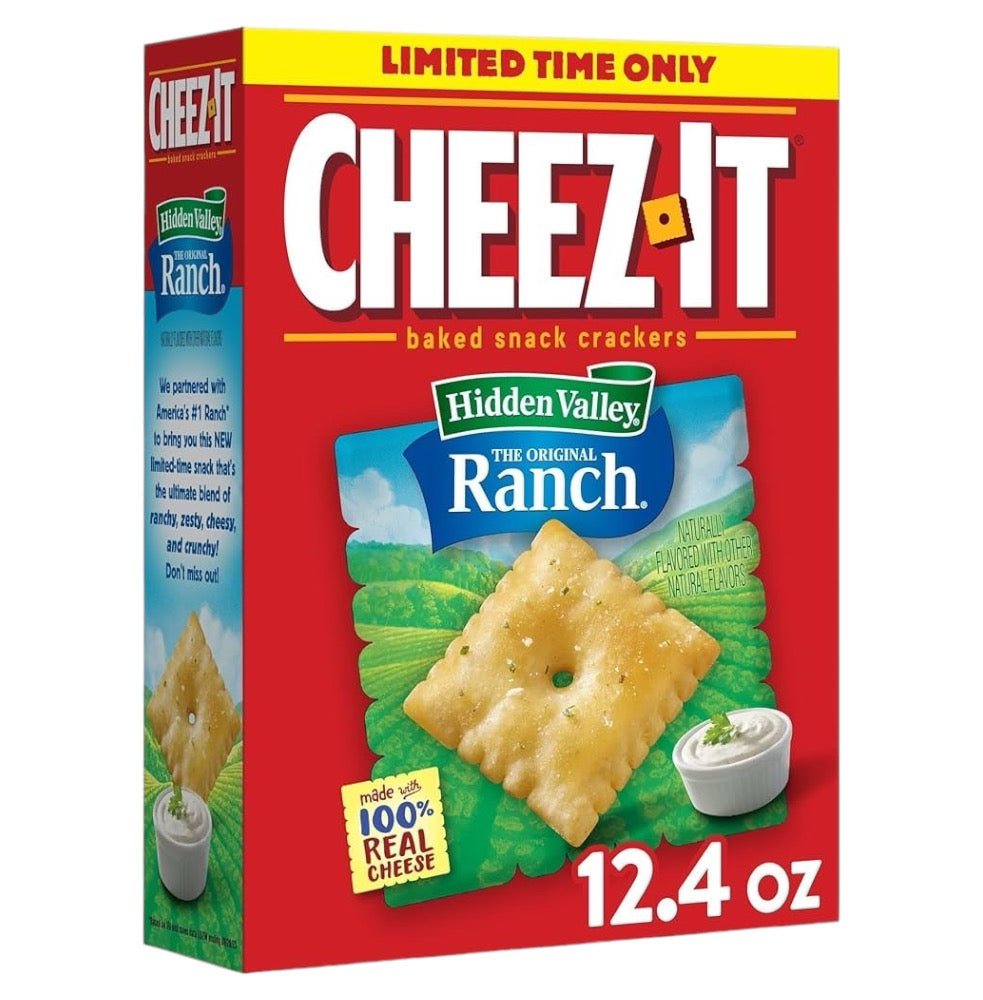 Snack Cheez-It Edición Limitada Hidden Valley Ranch Tamaño Grande 350g