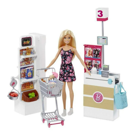 Barbie Supermarket Supermercado + Accesorios