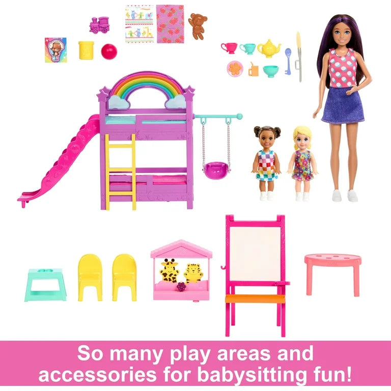 Barbie Skipper Babysitters Niñera + Accesorios